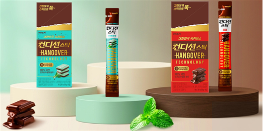 HK이노엔, 젤리형 숙취해소 ‘컨디션스틱 초코·민트초코’ 출시